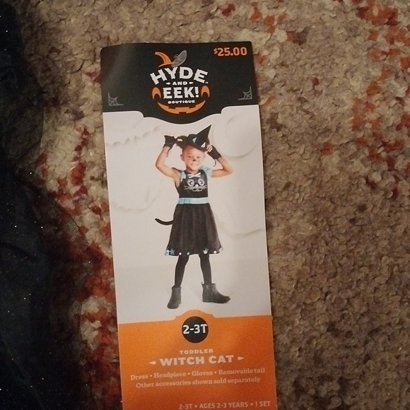 Little girls size 2-3t NWT witch cat costume - Picture 3 of 6